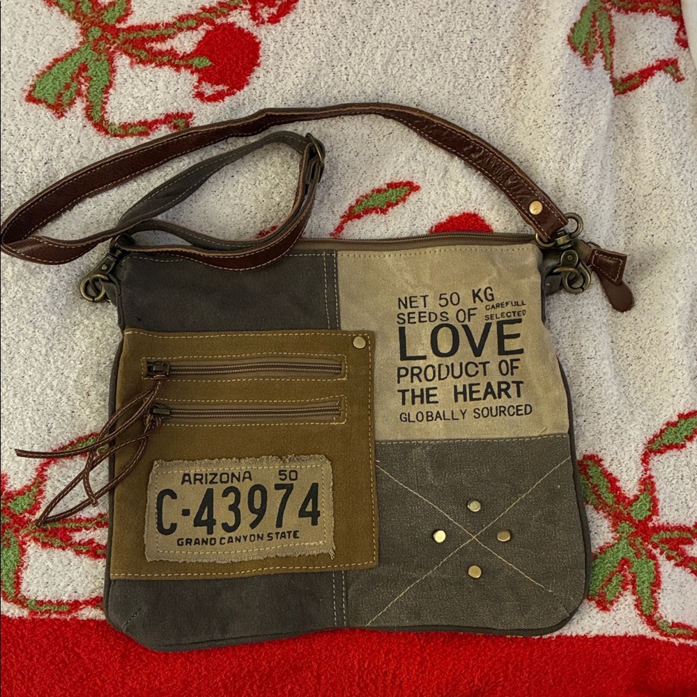 Myra Bag Patterned Canvas Pouch - image 1